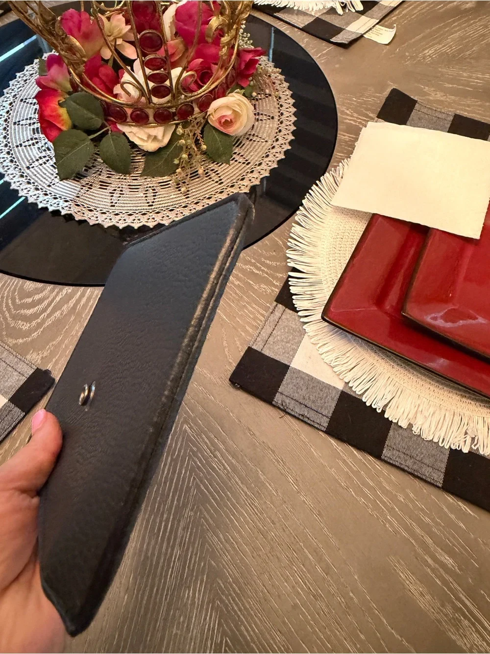 Hermès Black Pebbled Leather Zip Pouch